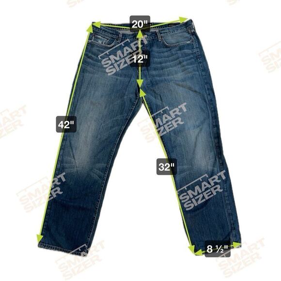 Lucky Brand Original 221 Straight Jeans 100% Cotton Button Fly Size 40x32 - Picture 8 of 11